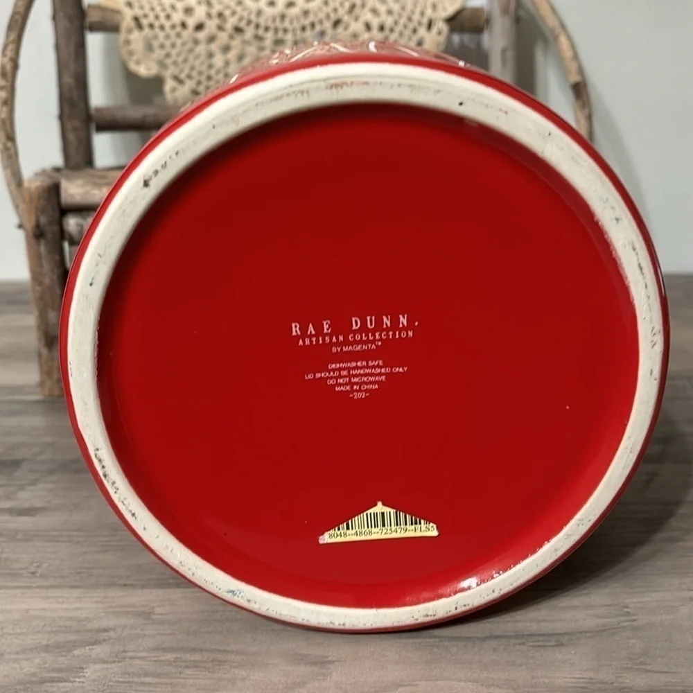 NWT Rae Dunn SANTA BABY LARGE CHUBBY CERAMIC CHRISTMAS CANISTER COOKIE JAR